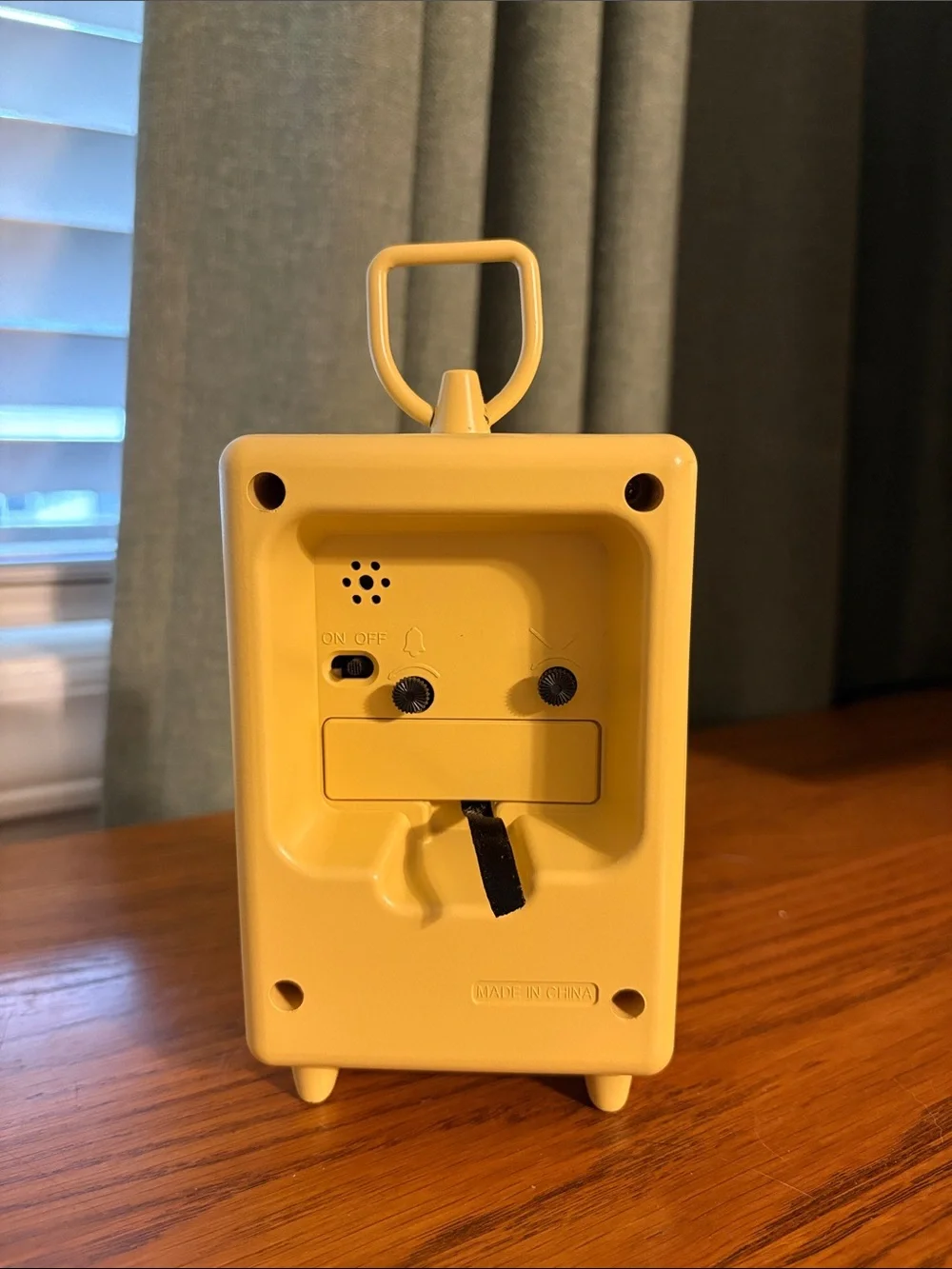 Rise and Shine Yellow Tabletop Clock - Cheerful Yellow Accent